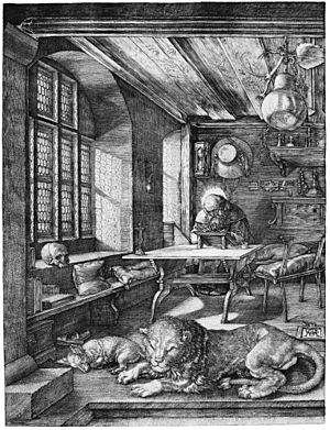 Archivo:Dürer-Hieronymus-im-Gehäus
