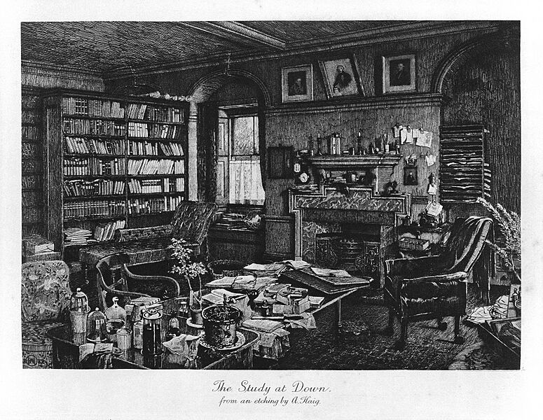 Darwin; The Study at Down Wellcome L0025093