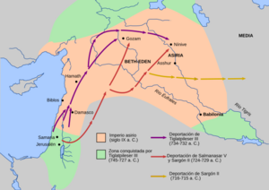 Archivo:Deportation of Jews by Assyrians-es