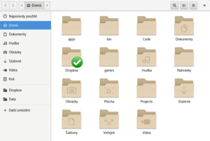 Archivo:GNOME Files 3.24 (2017-03) in Czech