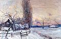 Guillaume Vogels - Coucher de soleil sur la neige