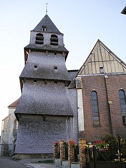 Kirche Notre Dame von Villemaur-sur-Vanne, Glockenturm.jpg