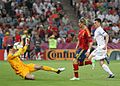 Lloris Torres and Koscielny Spain-France Euro 2012