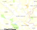 Map commune FR insee code 53027