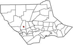 Map of Lycoming County Pennsylvania Highlighting Salladasburg.png