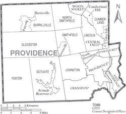 Archivo:Map of Providence County Rhode Island With Municipal Labels