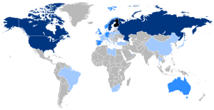 Archivo:Map of the Finnish Diaspora in the World