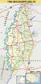 Mississippi Delta SVG Map