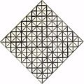 Mondrian Losangique met grijze lijnen