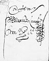 Pedro de Roxas y Acevedo, firma