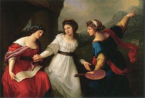 Archivo:Self-portrait Hesitating between the Arts of Music and Painting by Angelica Kauffmann