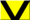 Sports flag icons - Yellow with black V.svg