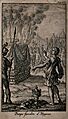 The cremation of Hippias. Etching with engraving. Wellcome V0042373