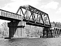 Through Truss Railroad Bridge, San Jacinto River, Crosby, Texas 0312111352BW (5523453005)
