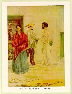 Archivo:Acuarela de Henry Price, Comisión Corográfica, Medellín, 1852