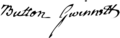 Button Gwinnett Signature