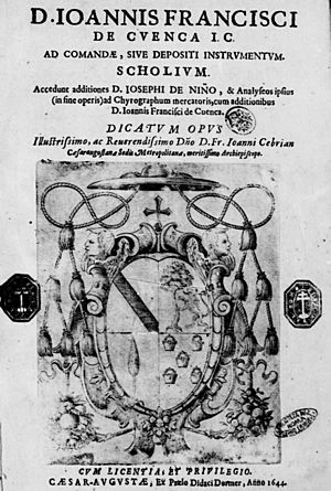 Archivo:Cuenca, Juan Francisco de – Ad comandae siue depositi instrumentum scholium, 1644 – BEIC 14166822