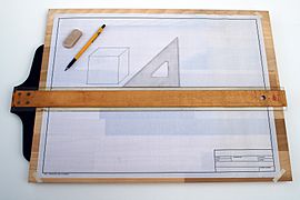Drafting board with T Square