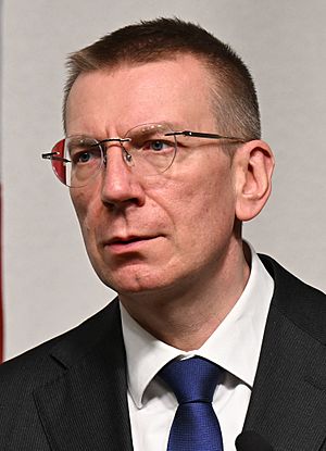 Edgars Rinkēvičs, Ministry Of Foreign Affairs of Estonia on 1 April 2022 (cropped 2).jpg