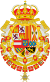 Escudo de armas de Felipe V de España Toisón y Espiritu Santo.svg