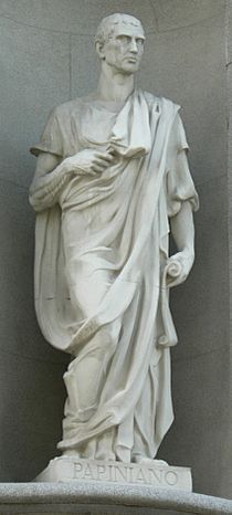 Archivo:Estatua de Papiniano-Tribunal Supremo (Madrid)
