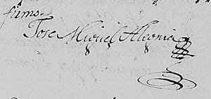 Archivo:Firma de José Miguel Alegría (1814)