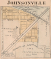 Johnsonville Indiana map from 1877 atlas