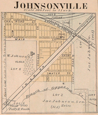 Archivo:Johnsonville Indiana map from 1877 atlas
