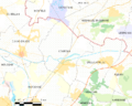 Map commune FR insee code 11106