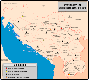 Archivo:Map of Eparchies of Serbian Orthodox Church (including Orthodox Ohrid Archbishopric)-en