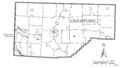 Map of Guy Mills, Crawford County, Pennsylvania Highlighted