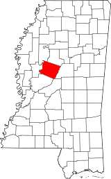 Map of Mississippi highlighting Holmes County.svg