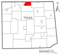 Map of Tioga County Pennsylvania Highlighting Nelson Township.PNG