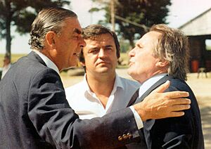 Archivo:Mario Carminatti con Volonté y Larrañaga