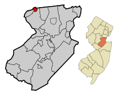 Middlesex County New Jersey Incorporated and Unincorporated areas Dunellen Highlighted.svg