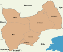 Muş location districts.png