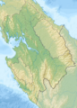Panama Darien relief map