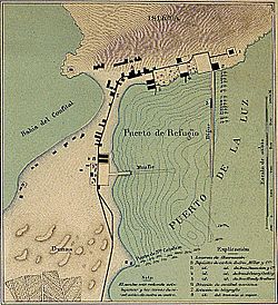 Archivo:Puerto de La Luz Old Map of 1895 Las Palmas Gran Canaria