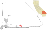 San Bernardino County California Incorporated and Unincorporated areas Twentynine Palms Highlighted.svg