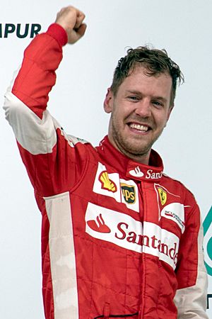 Sebastian Vettel 2015 Malaysia podium 2.jpg