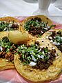 Tacos misantecos con cebolla