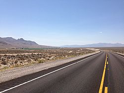 2014-07-18 11 47 45 View south towards Hiko, Nevada from Nevada State Route 318 about 6.9 miles north of U.S. Route 93.JPG