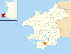 2024 Wales Pembrokeshire Community Pembroke map.svg