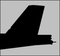 Boeing B-52H Stratofortress tail silhouette