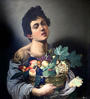 Archivo:Boy with a Basket of Fruit by Caravaggio