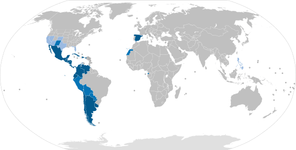 Archivo:Detailed SVG map of the Hispanophone world