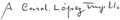 Firma Alfonso Lopez Trujillo