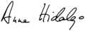 Firma de Anne Hidalgo