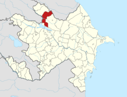 Gakh District in Azerbaijan.svg