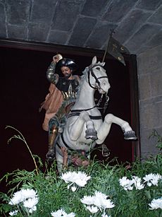 Archivo:Imágen de Santiago matamoros. Catedral de Santiago de Compostela